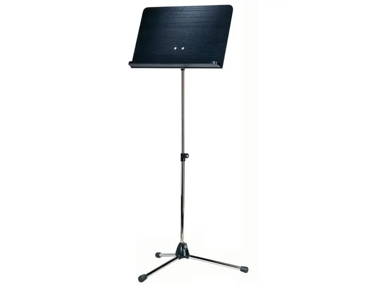 K&M 11812 ORCHESTRA Notestativ nickel stand, black wooden de 